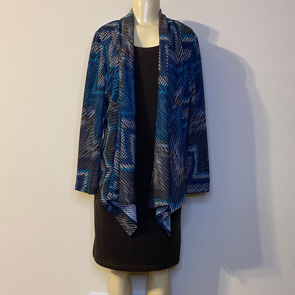 K Studio Collection Brown Dress With Cardigan Size 10